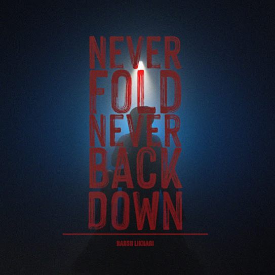 never fold never back down cover art 